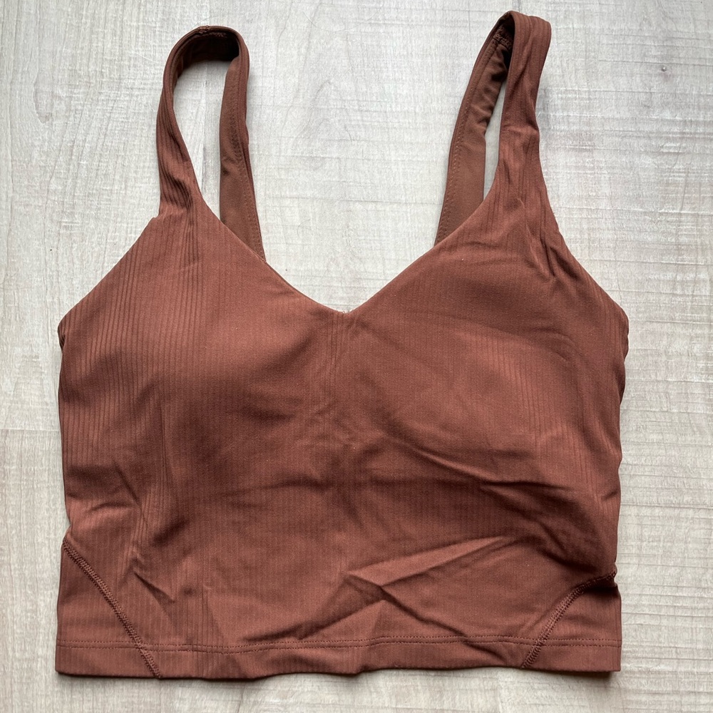 Lululemon Ribbed Align Tank Brand New Roasted Brown
